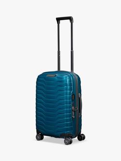 Samsonite Proxis Spinner 55cm 4-Wheel 35cm Wide Expandable Cabin Case, Petrol Blue