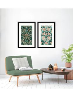 John Lewis Chariklia Zarris 'Verdant Tapestry' Framed Print & Mount, Set of 2, 63.5 x 43cm, Green - view 2, Green