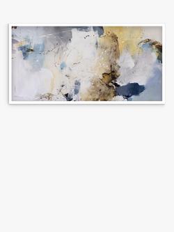 John Lewis Natasha Barnes 'Wind Beneath Your Wings' Framed Canvas Print, 64 x 124cm, Yellow/Blue, Yellow/Blue