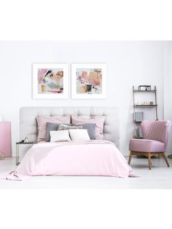 John Lewis Natasha Barnes 'Impression' Framed Print, Set of 2, 61.5 x 61.5cm, Pink/Multi - view 2, Pink/Multi