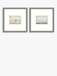 John Lewis LS Lowry 'Yachts' & 'The Estuary' Framed Print & Mount, Set of 2, 53.5 x 53.5cm, Multi