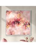 Maria Esmar - 'Roses' Abstract Canvas Print, 106 x 106cm, Pink