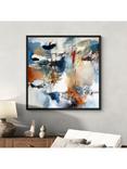 John Lewis Natasha Barnes 'Continuation' Framed Canvas Print, 106 x 106cm, Blue/Multi