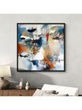 John Lewis Natasha Barnes 'Continuation' Framed Canvas Print, 104 x 104cm, Blue/Multi