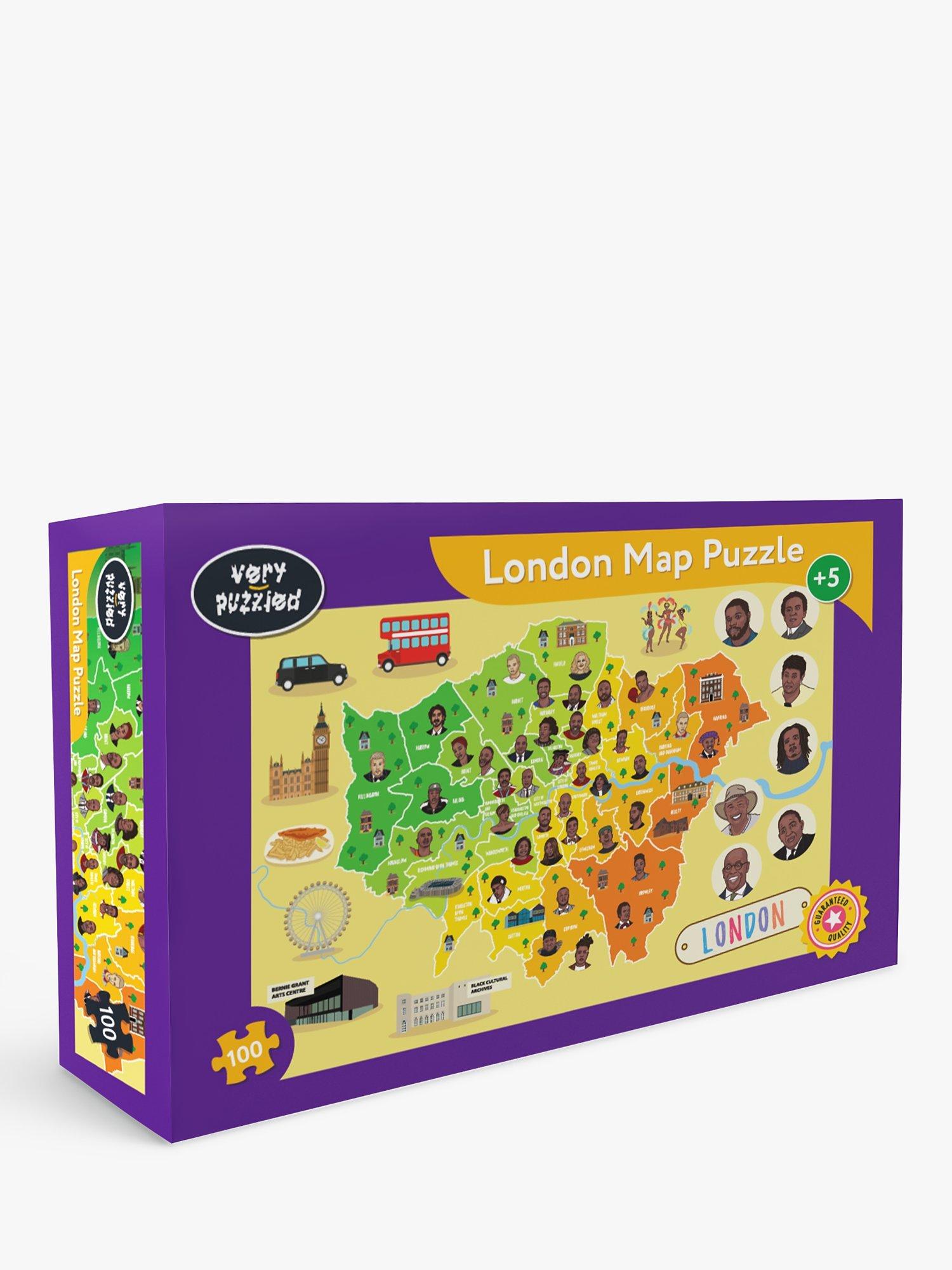 Very Puzzled African & Caribbean History of London Map Puzzle, 100 Pieces