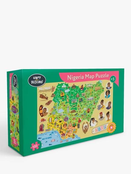 Very Puzzled Nigeria Map Puzzle, 100 Pieces, 
