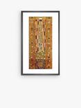 John Lewis Gustav Klimt 'Knight Panel Stoclet Frieze' Framed Print & Mount, 70 x 40cm, Brown/Gold