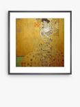 John Lewis Gustav Klimt 'Portrait of Adele Bloch-Bauer I' Framed Print & Mount, 60 x 60cm, Gold/Multi