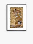 John Lewis Gustav Klimt 'Embrace Panel Stoclet Frieze' Framed Print & Mount, 60 x 45cm, Gold/Multi