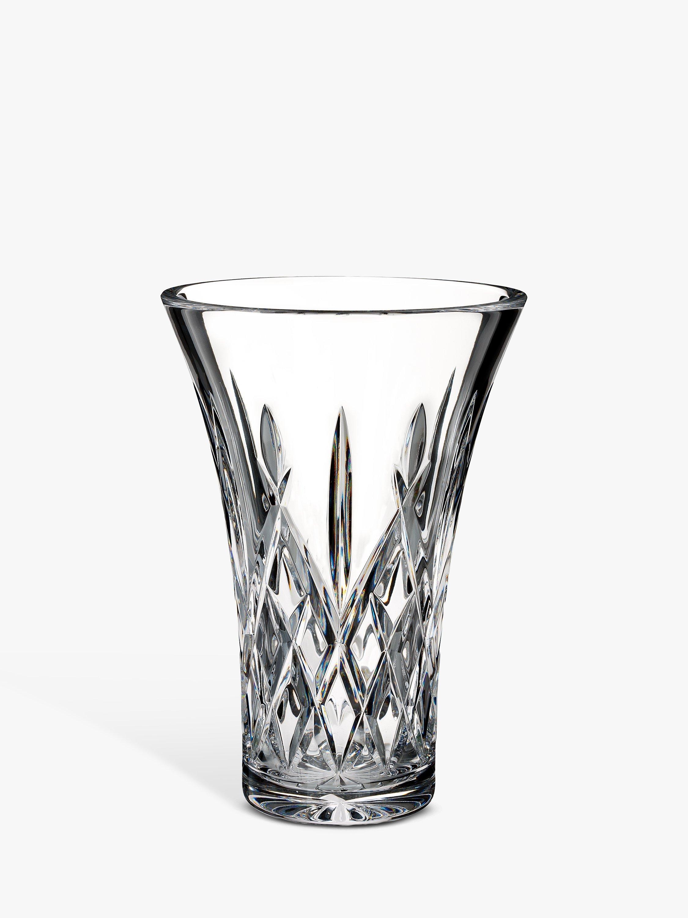 Waterford Crystal Treasures of the Sea Cut Glass Araglin Vase, H20cm, Clear