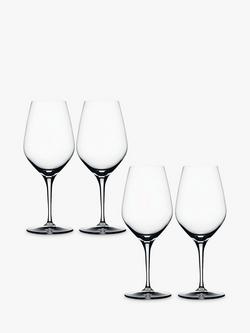Spiegelau Authentis Red Wine / Water Glass, Set of 4, 480ml, Clear, Clear