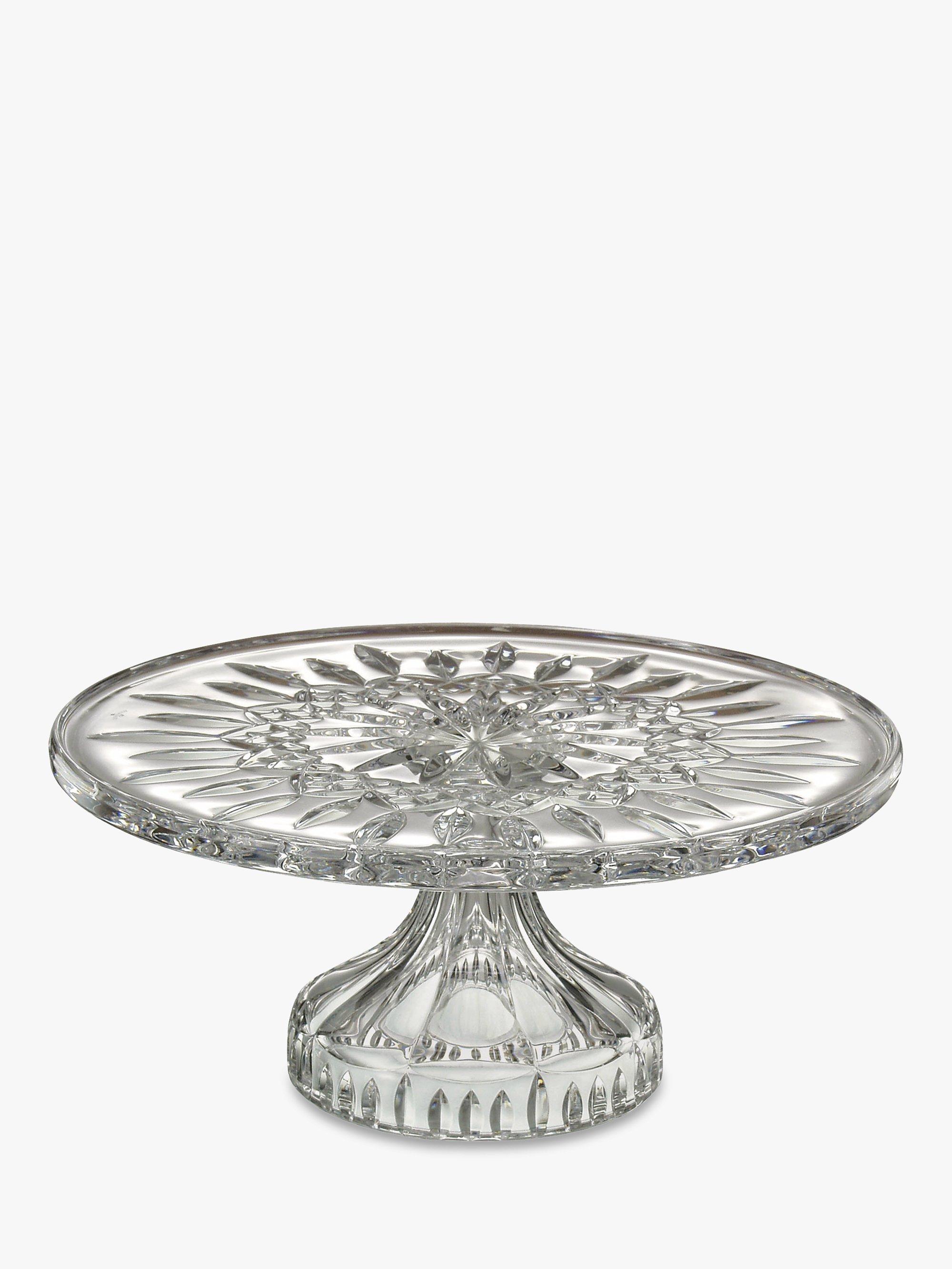 Waterford Crystal Lismore Cut Glass Cake Stand, 28cm, Clear