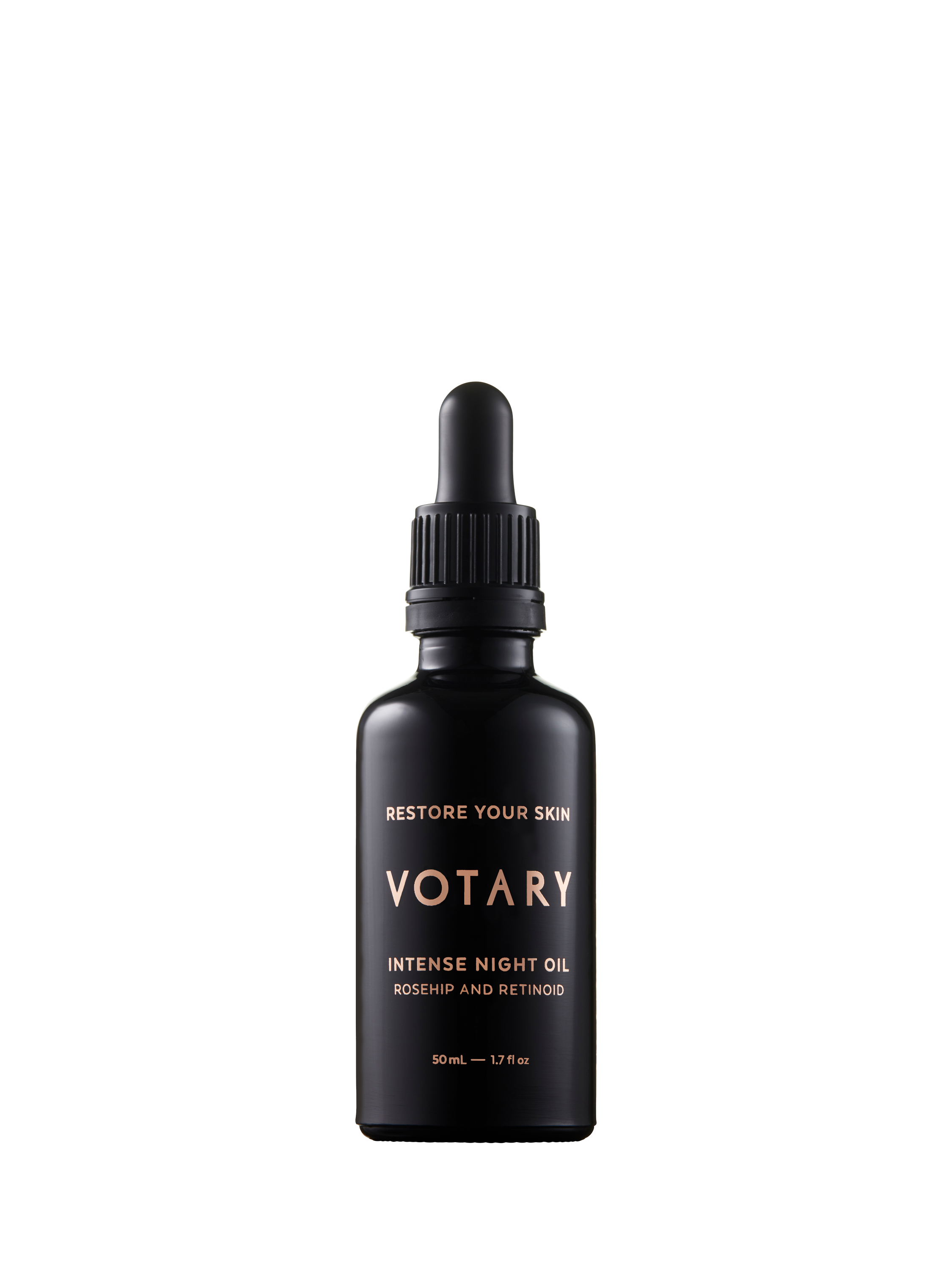Product image 1 of 3, which shows Votary Intense Night Oil, Rosehip & Retinoid, 50ml