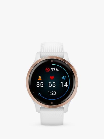 Garmin Venu 2S, GPS, Smartwatch, 40mm - view 2, Rose Gold/White
