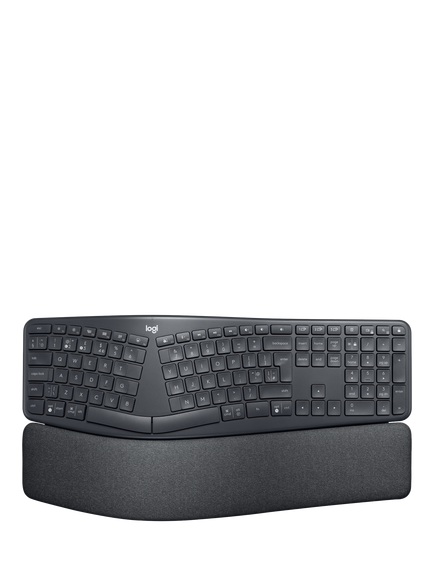 Logitech ERGO K860, Ergonomic Bluetooth Keyboard, Black, Black