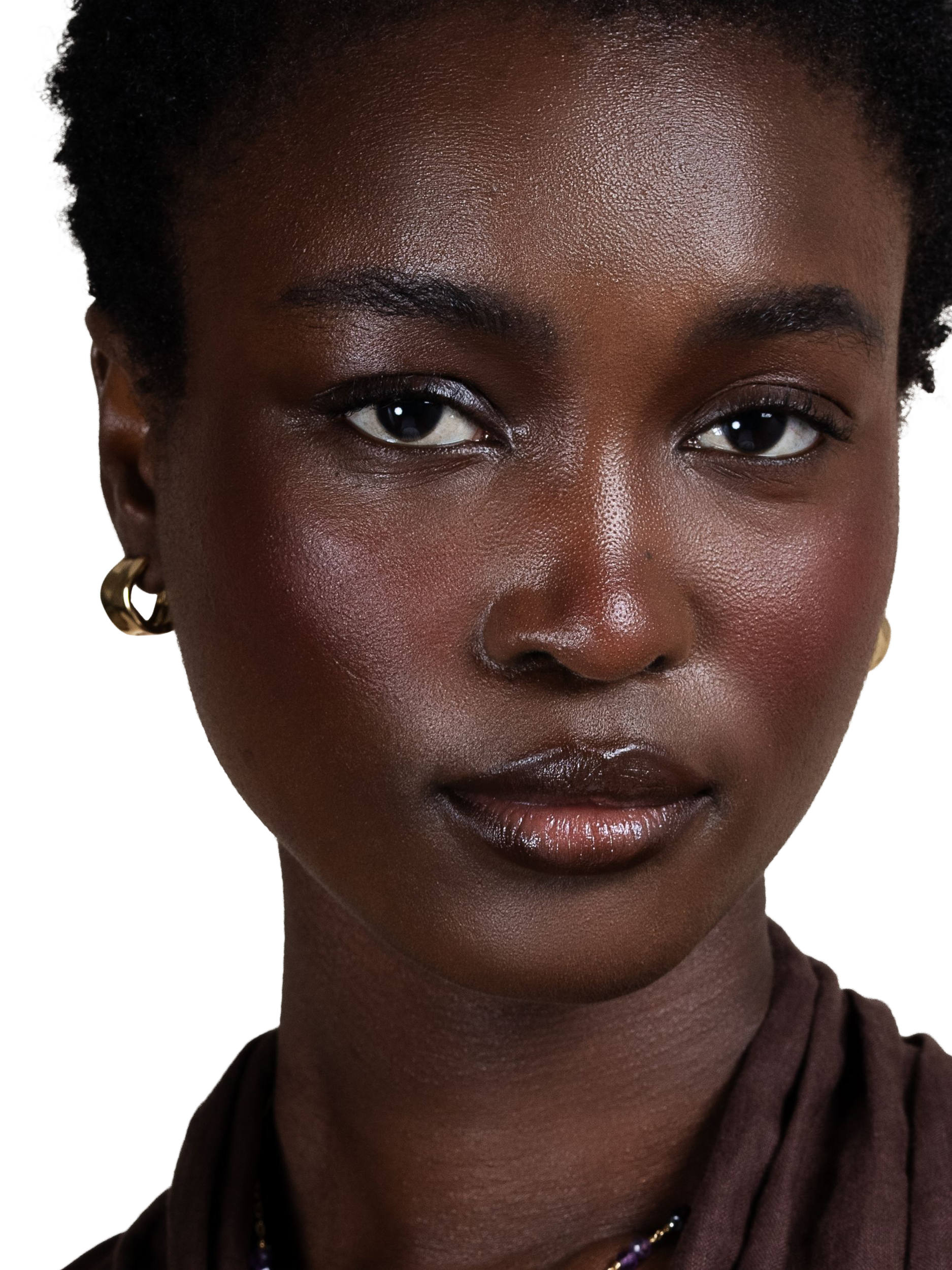 Product image 3 of 4, which shows Dower & Hall Waterfall Hoop Earrings, Gold
