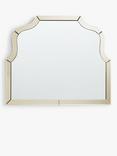 John Lewis Gold Edge Overmantle Mirror, 85 x 100cm, Gold