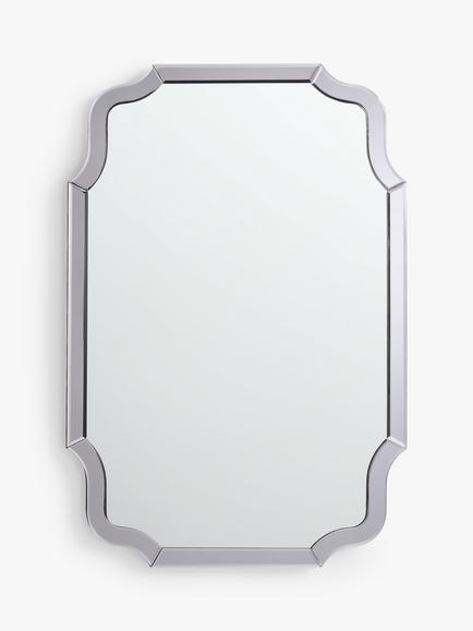 John Lewis Smoke Edge Wall Mirror, 90 x 60cm, Smoke, Smoke
