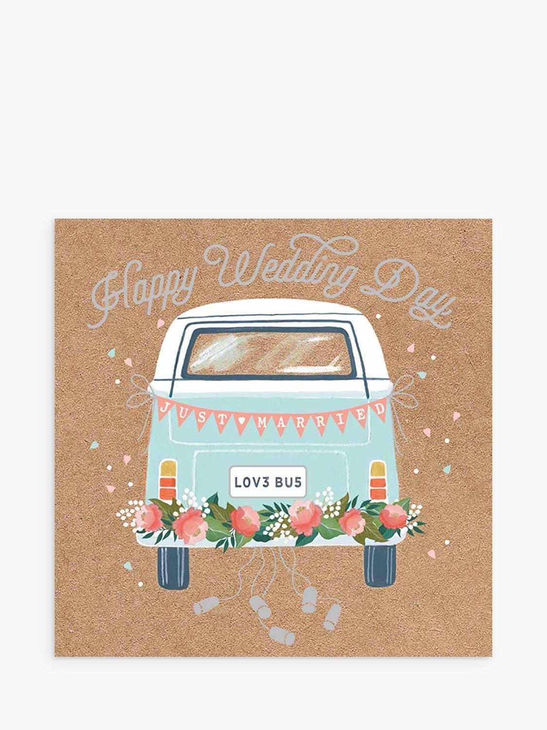 Art File Camper Van Wedding Day Card