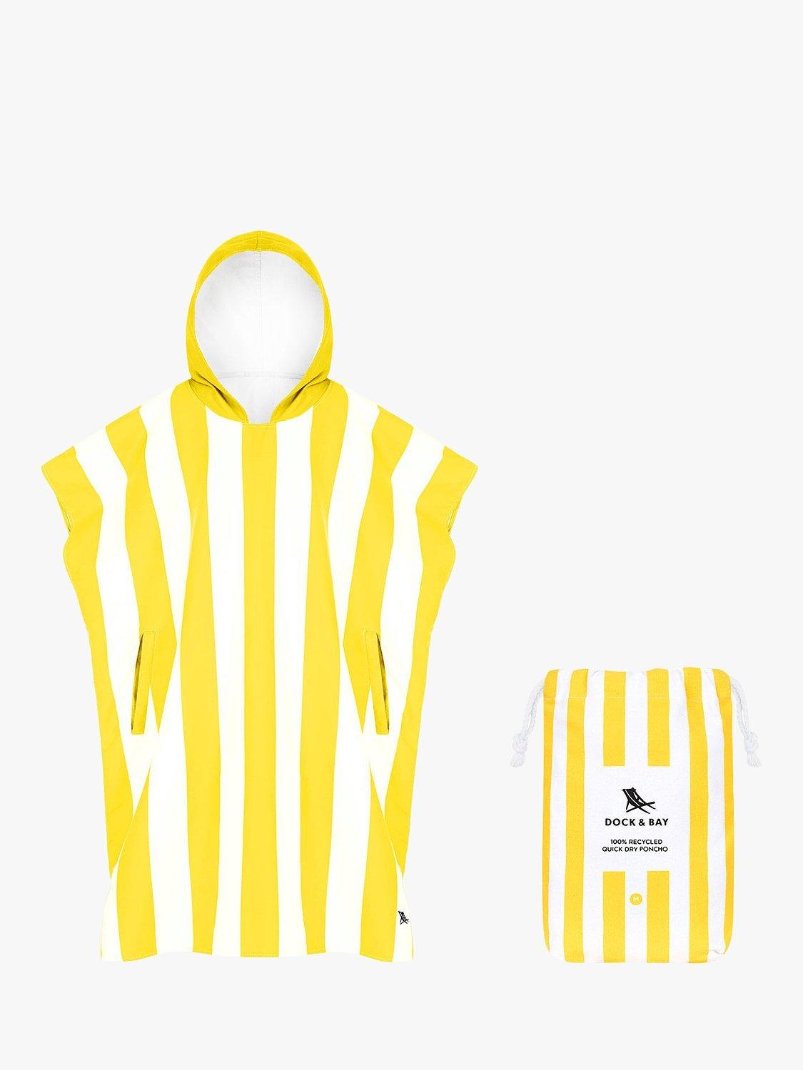 Dock & Bay Cabana Quick Dry Adult Beach Poncho, Boracay Yellow