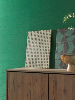 Osborne & Little Sunago Vinyl Wallpaper - view 2, Green W7551-01