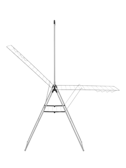 Brabantia HangOn Drying Rack with Centre Rod, 25m - view 2, Metallic Grey