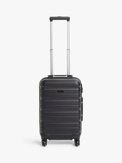 John Lewis ANYDAY Girona 55cm 4-Wheel Cabin Case, Black
