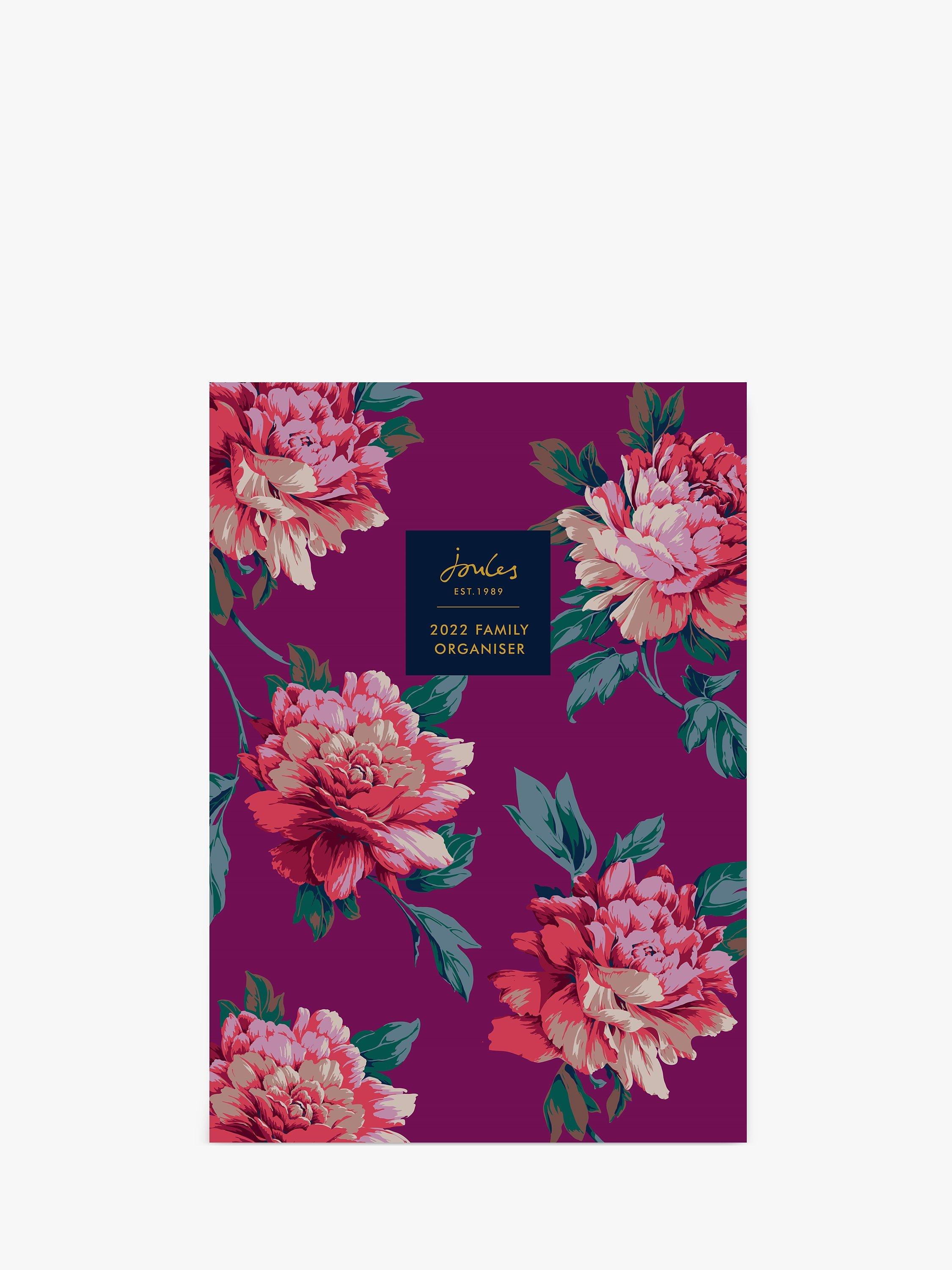 Joules A3 Floral Family Organiser Calendar, 2022