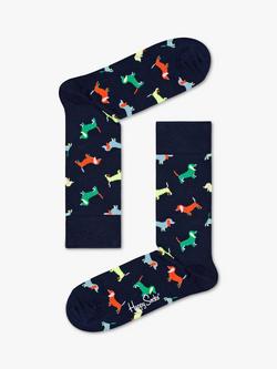 Happy Socks Daschund Puppy Socks, One Size, 