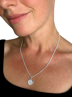 Nina B Men's St. Christopher Pendant Necklace, Silver - view 2, Silver