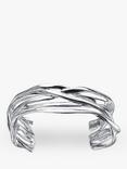 Nina B Multi Strand Cuff Bangle, Silver