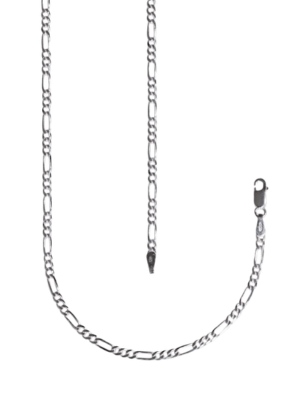 Nina B Slim Figaro Chain, Silver, Silver