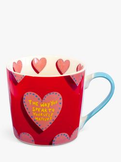 Eleanor Bowmer 'You Are Amazing' Hearts Mug, 300ml, Red, Red