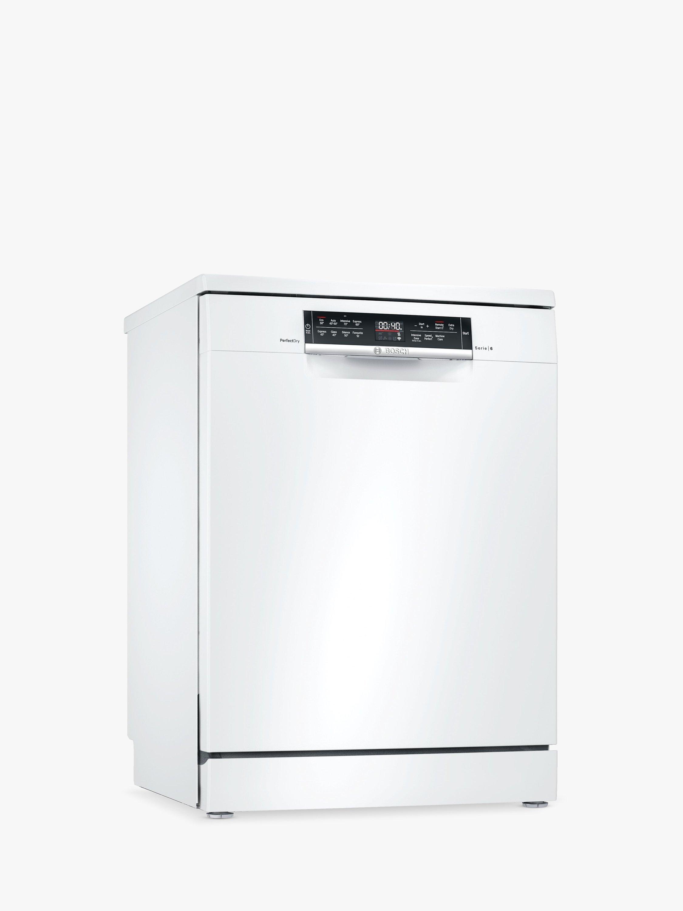 Bosch Series 6 SMS6ZDW48G Freestanding Dishwasher, White