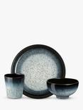 Denby Halo Stoneware Children's Dinner Set, 3 Piece, Black/Multi