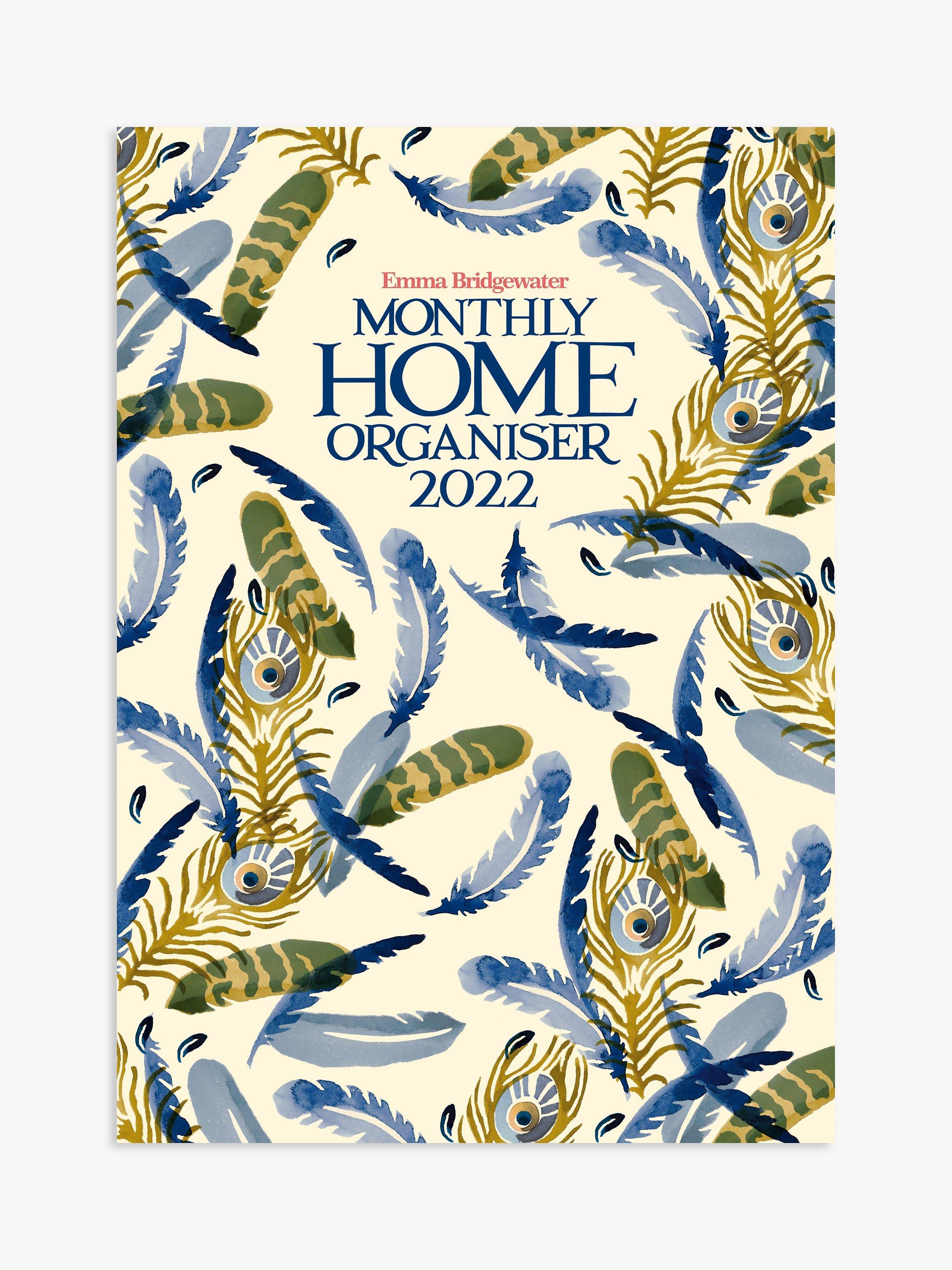 Emma Bridgewater A3 Feathers Family Organiser Calendar, 2022
