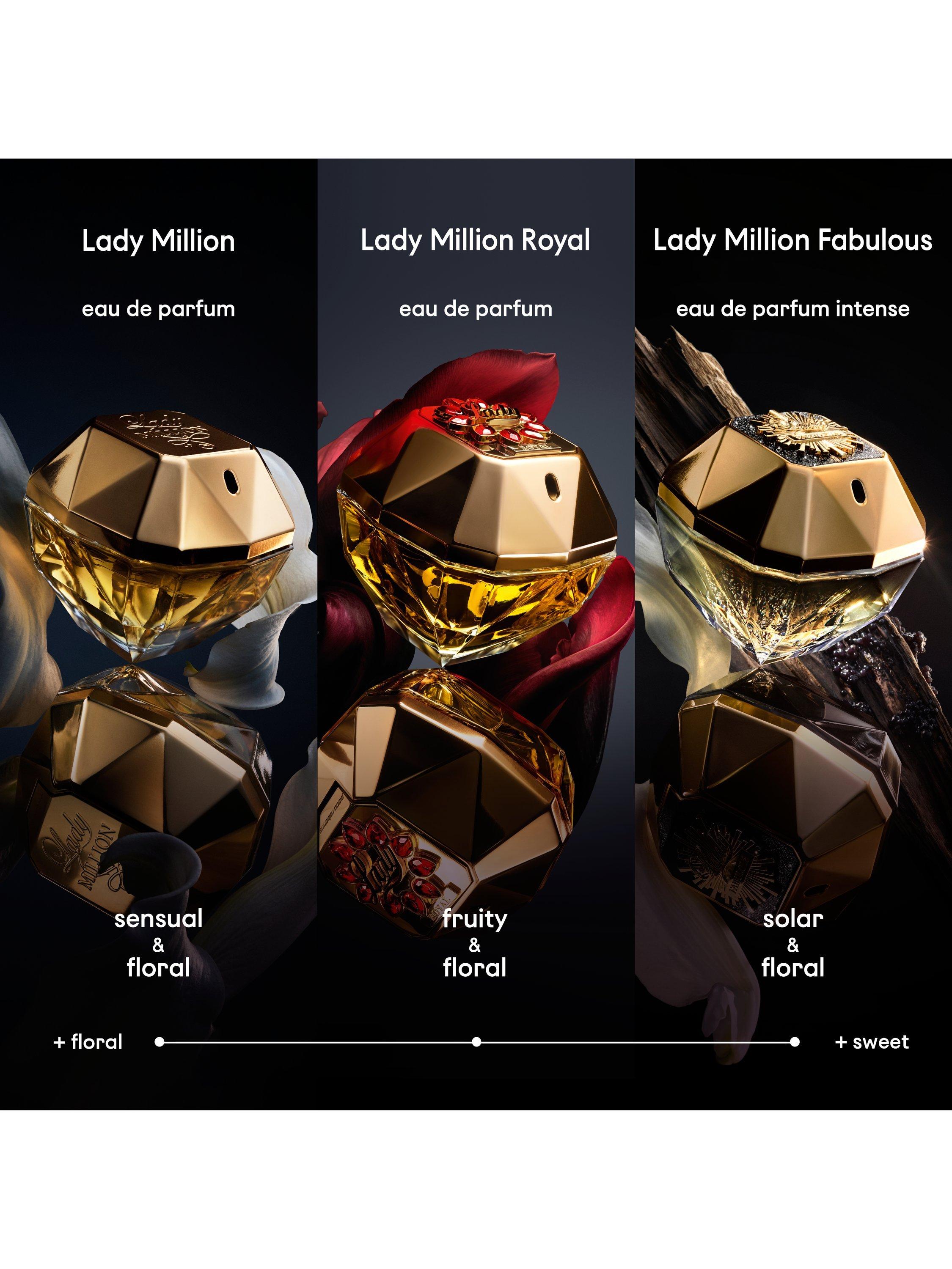 Product image 5 of 10, which shows Rabanne Lady Million Fabulous Eau de Parfum, 50ml