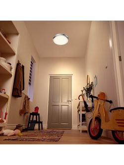 Philips Doris CL257 LED Bathroom Ceiling Light, Chrome - view 2, Chrome