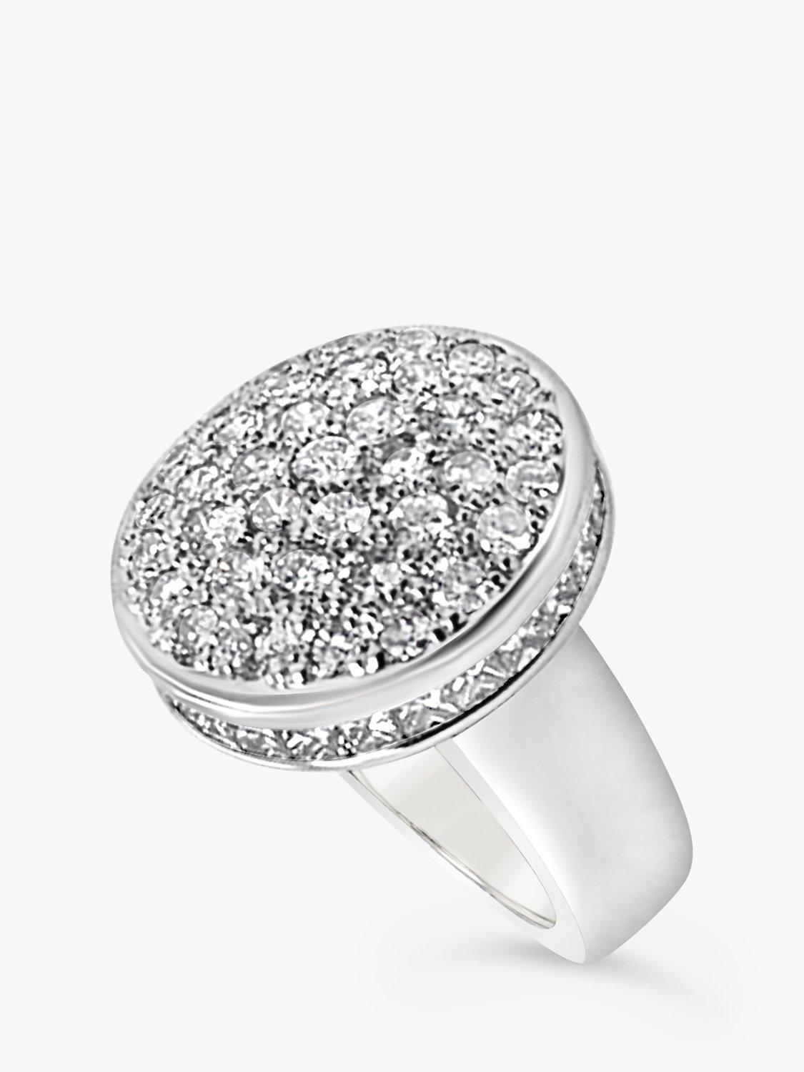 Milton & Humble Jewellery Pre-Loved 14ct 63 Stone Diamond Cluster Ring, Dated Circa 2000s