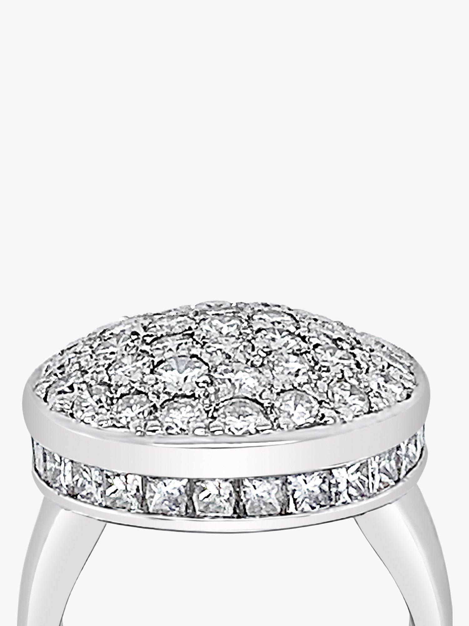 Milton & Humble Jewellery Pre-Loved 14ct 63 Stone Diamond Cluster Ring, Dated Circa 2000s