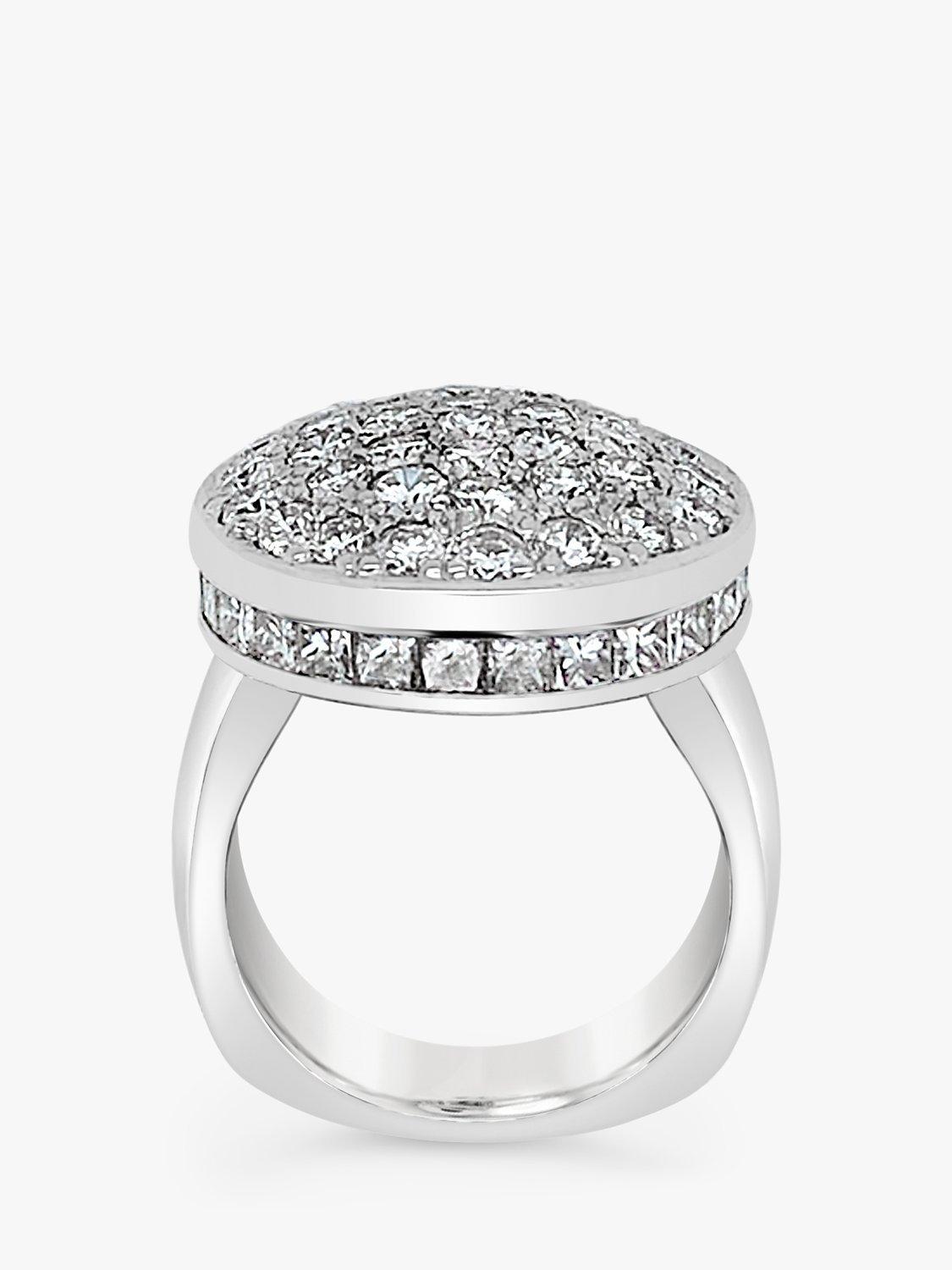 Milton & Humble Jewellery Pre-Loved 14ct 63 Stone Diamond Cluster Ring, Dated Circa 2000s