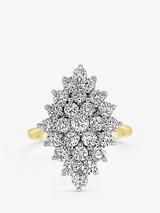 Milton & Humble Jewellery 18ct White and Yellow Gold Pre-Loved 25 Stone Diamond Ring