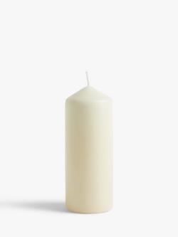 John Lewis Medium Pillar Candle - view 2, Ivory
