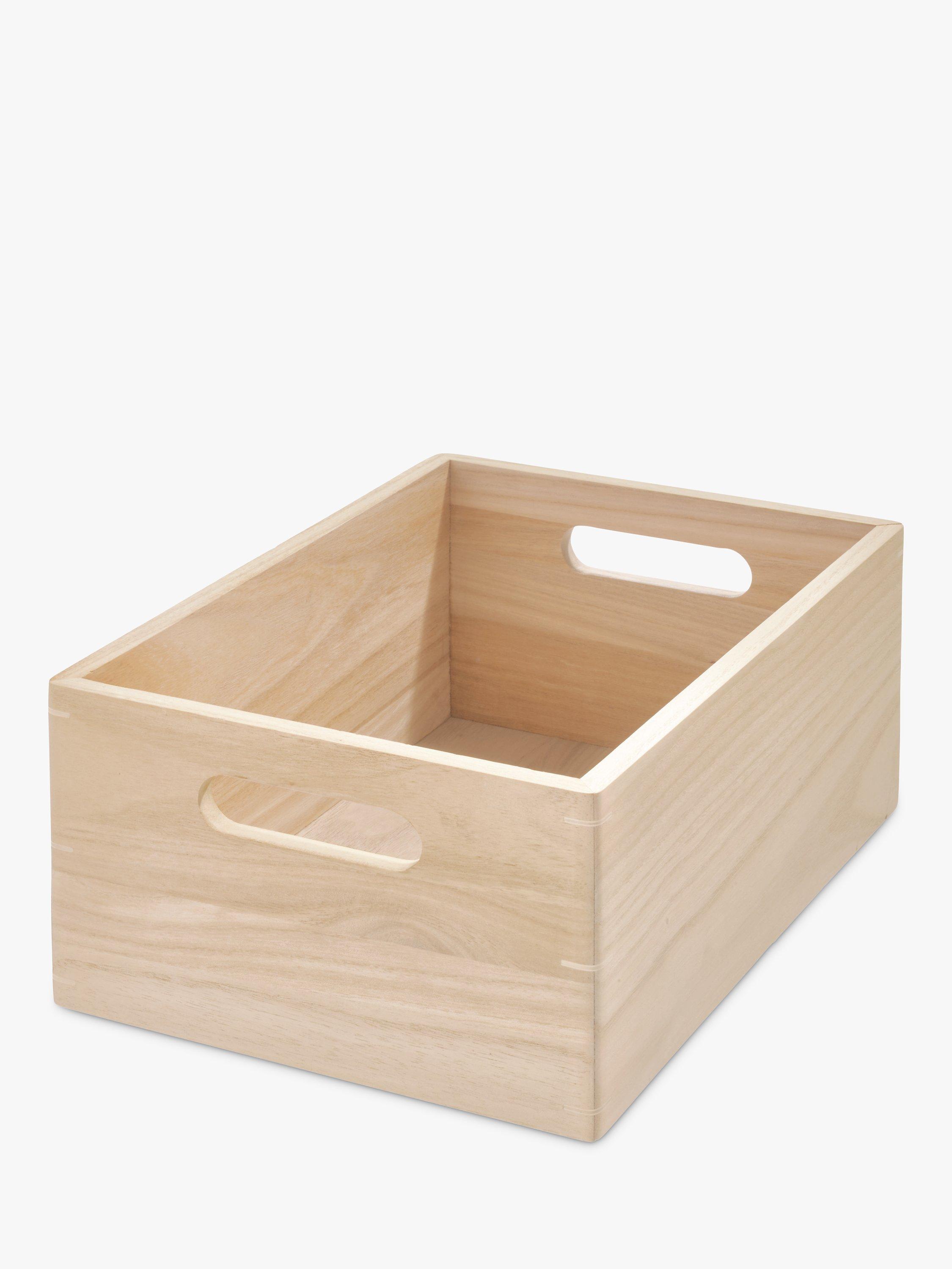 The Home Edit by iDesign Paulownia Wood All Purpose Deep Storage Bin