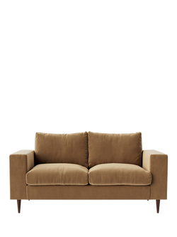 Swoon Evesham Medium 2 Seater Sofa, Dark Leg, Biscuit Velvet