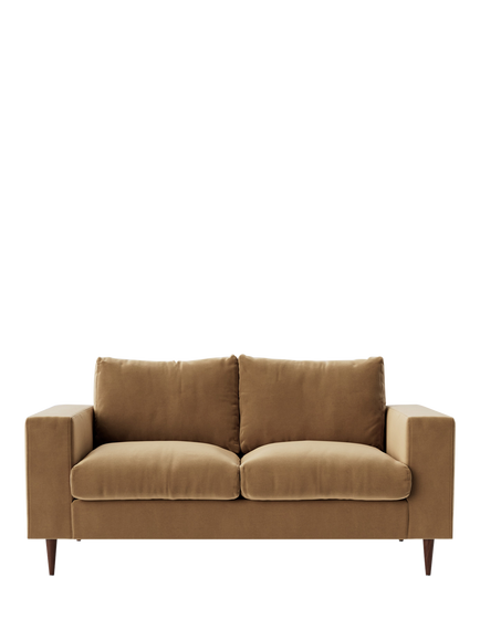 Swoon Evesham Medium 2 Seater Sofa, Dark Leg, Biscuit Velvet