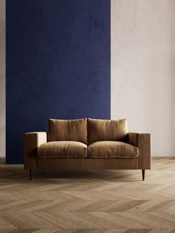 Swoon Evesham Medium 2 Seater Sofa, Dark Leg - view 2, Biscuit Velvet