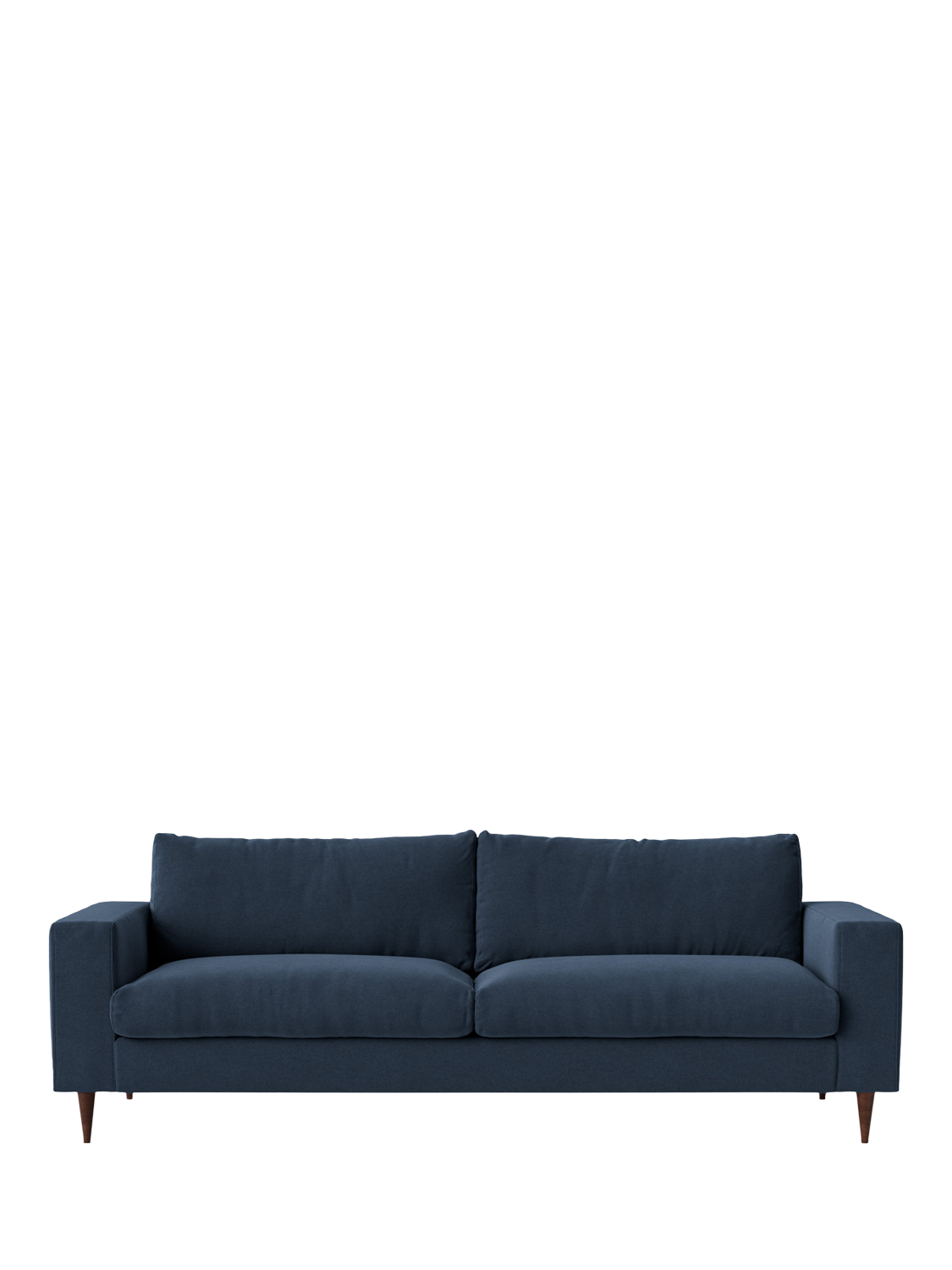 Evesham Range, Swoon Evesham Large 3 Seater Sofa, Dark Leg, Indigo Wool