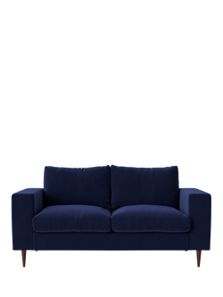 Swoon Evesham Medium 2 Seater Sofa, Dark Leg, Ink Velvet