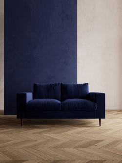 Swoon Evesham Medium 2 Seater Sofa, Dark Leg - view 2, Ink Velvet